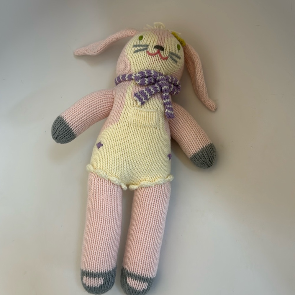 Blabla Fleur the Bunny Hand Knit Doll 12"